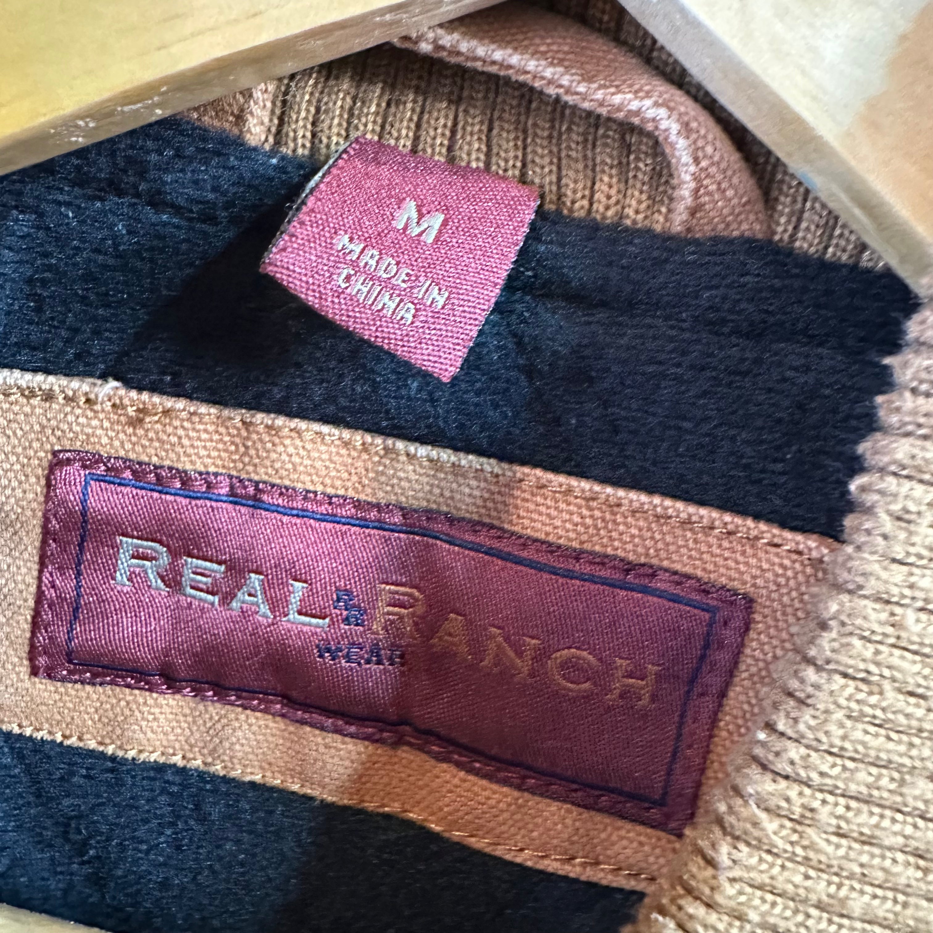 Real Ranch Mens Medium Brown Vest