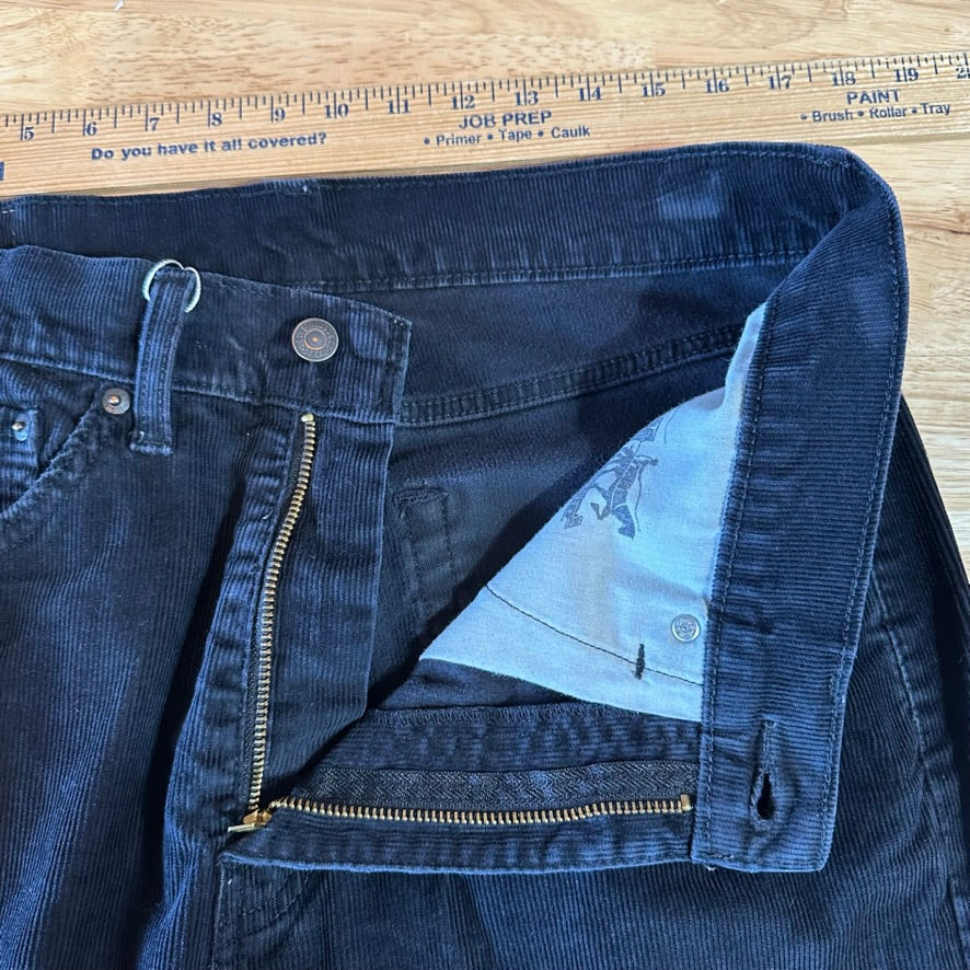 Levi's Mens 34x34 Black Corduroy Jeans