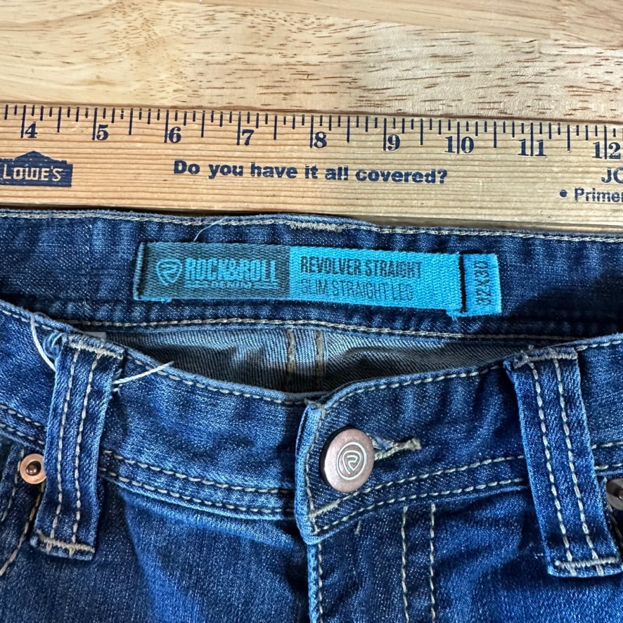 Rock N Roll Mens 32x30 Straight Jeans