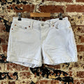 Levi's White Jean Shorts Womens 29
