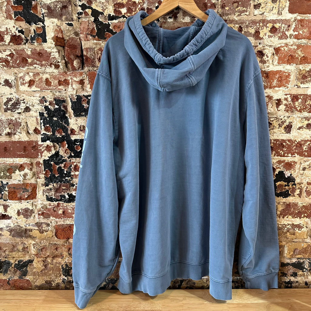Carahrtt Blue Garment Dyed Hoodie Mens 2XL Tall