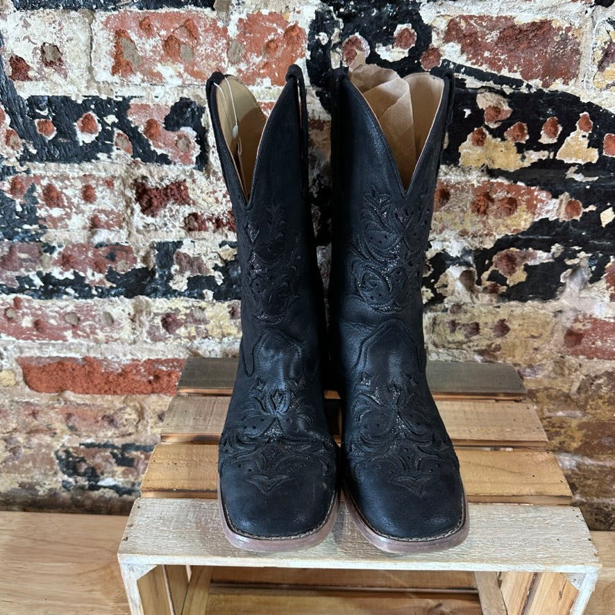 Roper Woman's 9 Black Western Boots