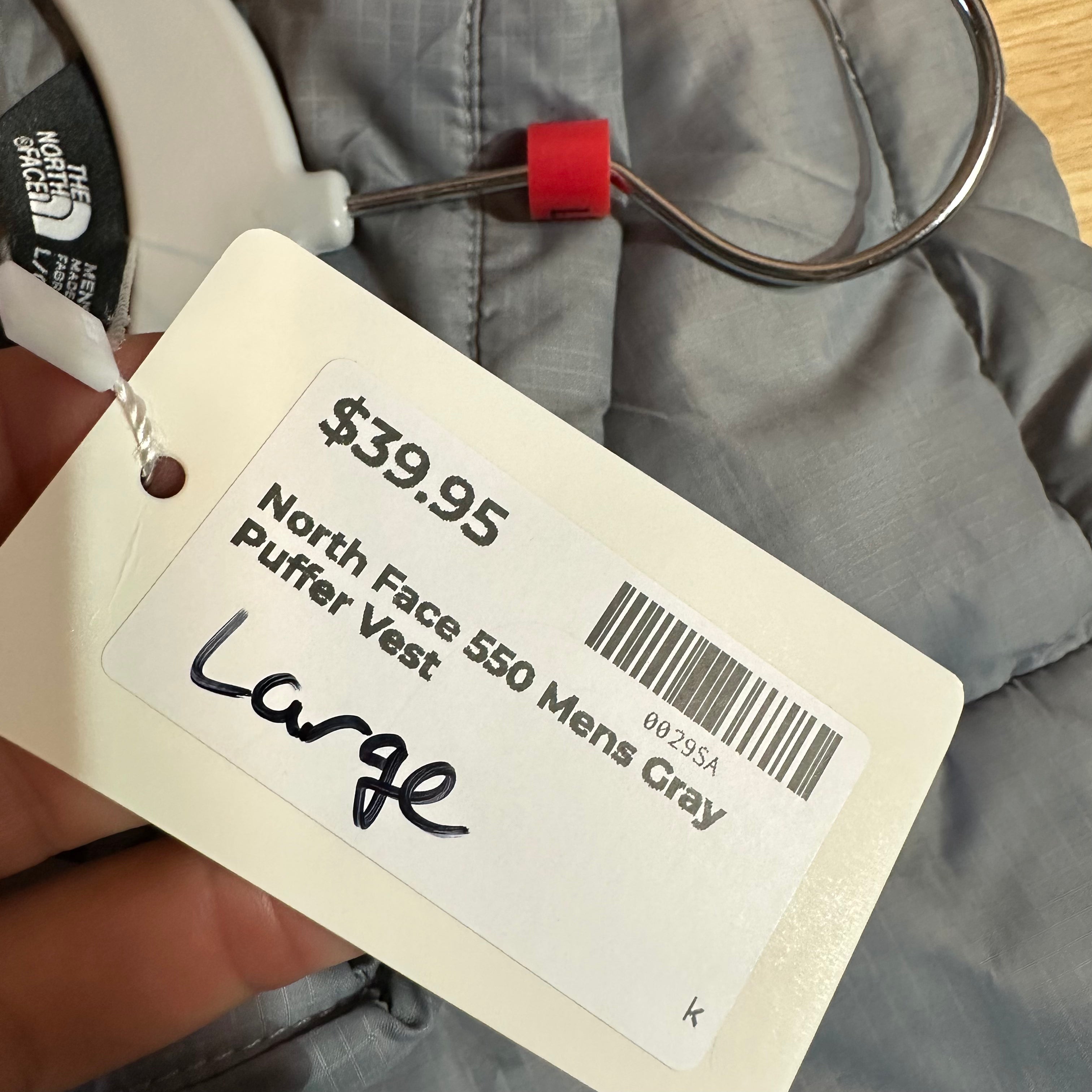 North Face 550 Men's Large Gray Vest