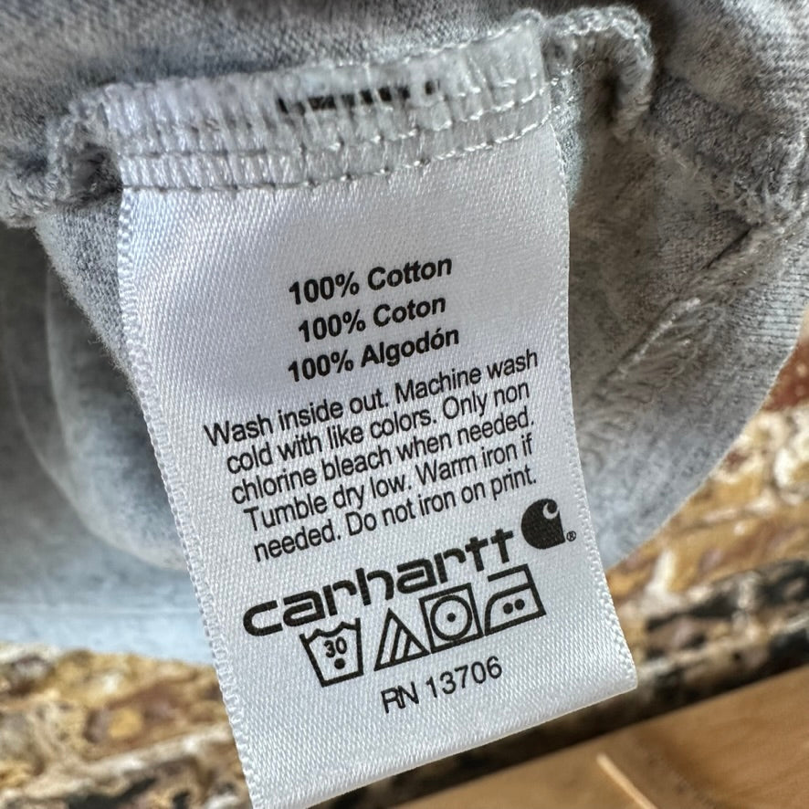 Carhartt Long Sleeve Gray T-Shirt Boys Medium
