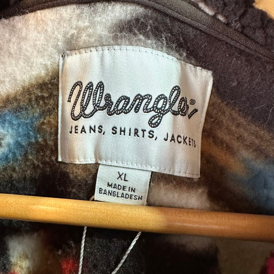 Wrangler Womens Medium Aztec Sherpa