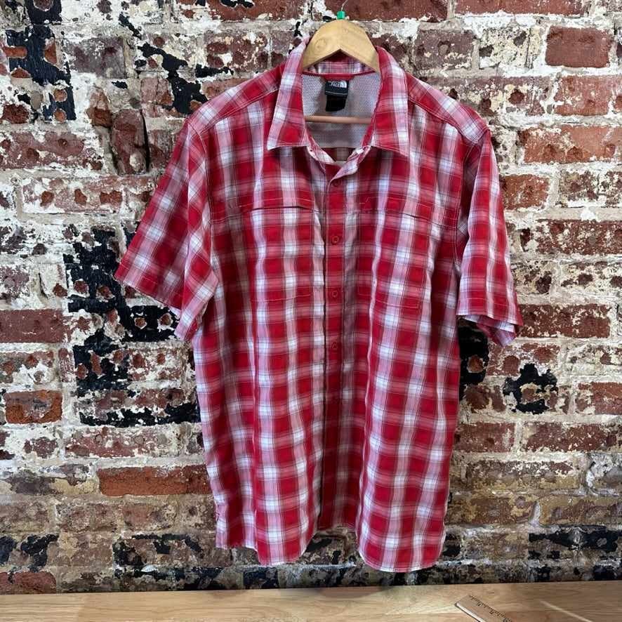 North Face Men’s XL S/S Red Button up