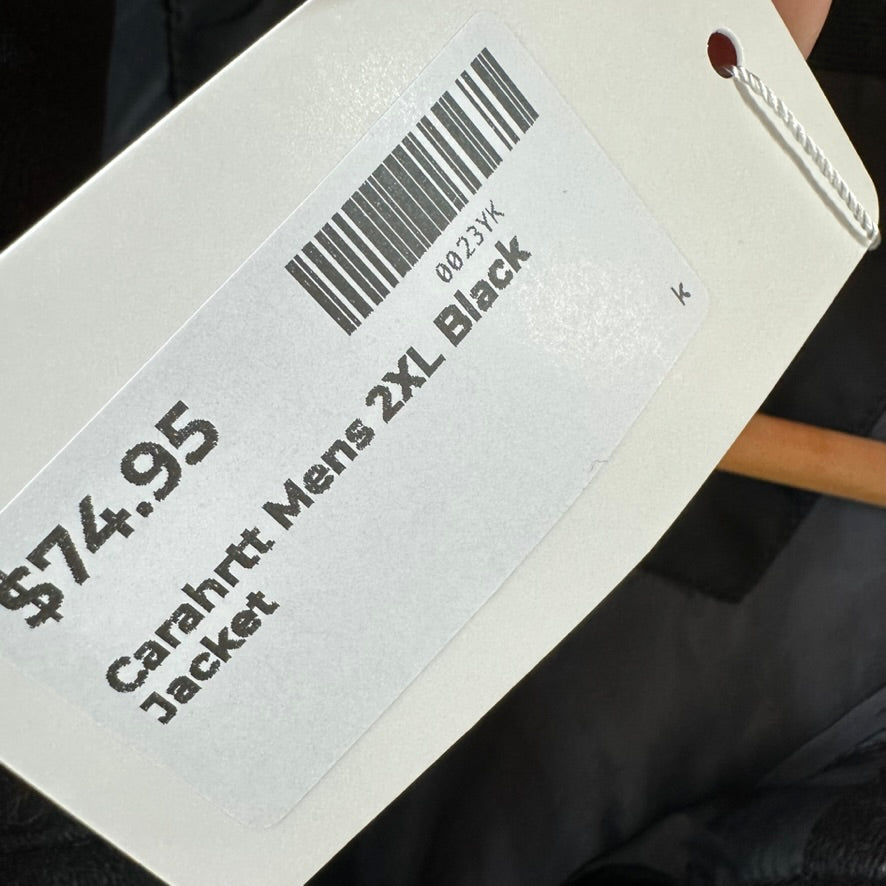 Carhartt Jacket Mens 2XL Puffer Rain Defender Insulated Lightweight Black