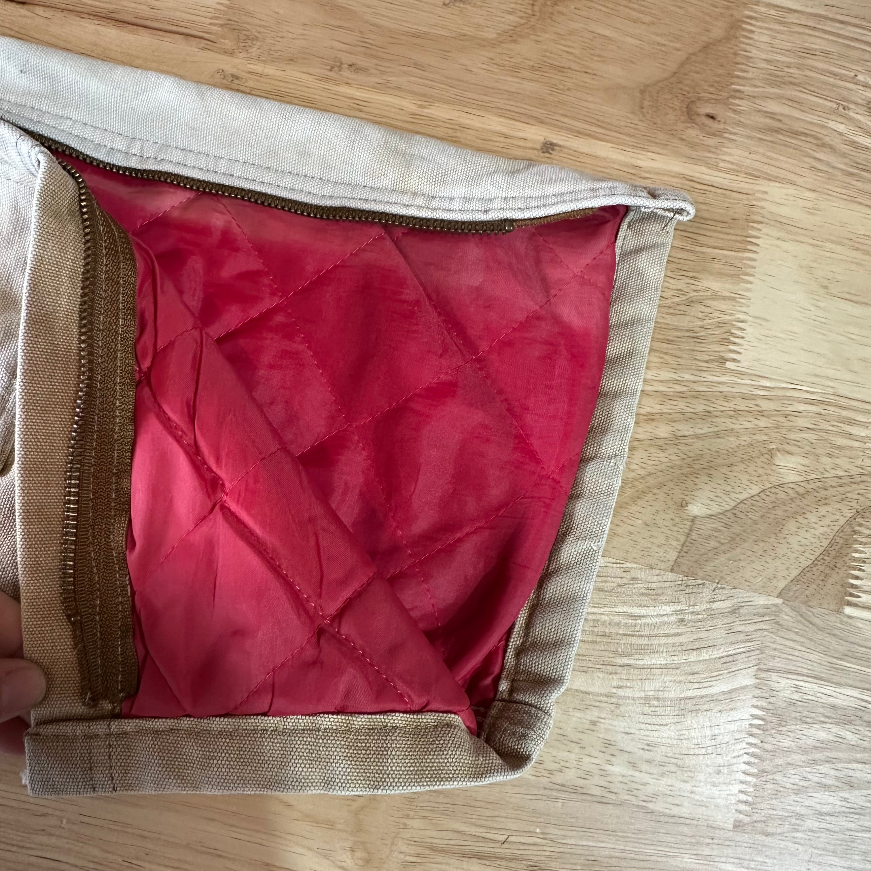 Vintage Carhartt Boy's Medium Brown Bib Insulated Overalls Double Knee Farm Bibs