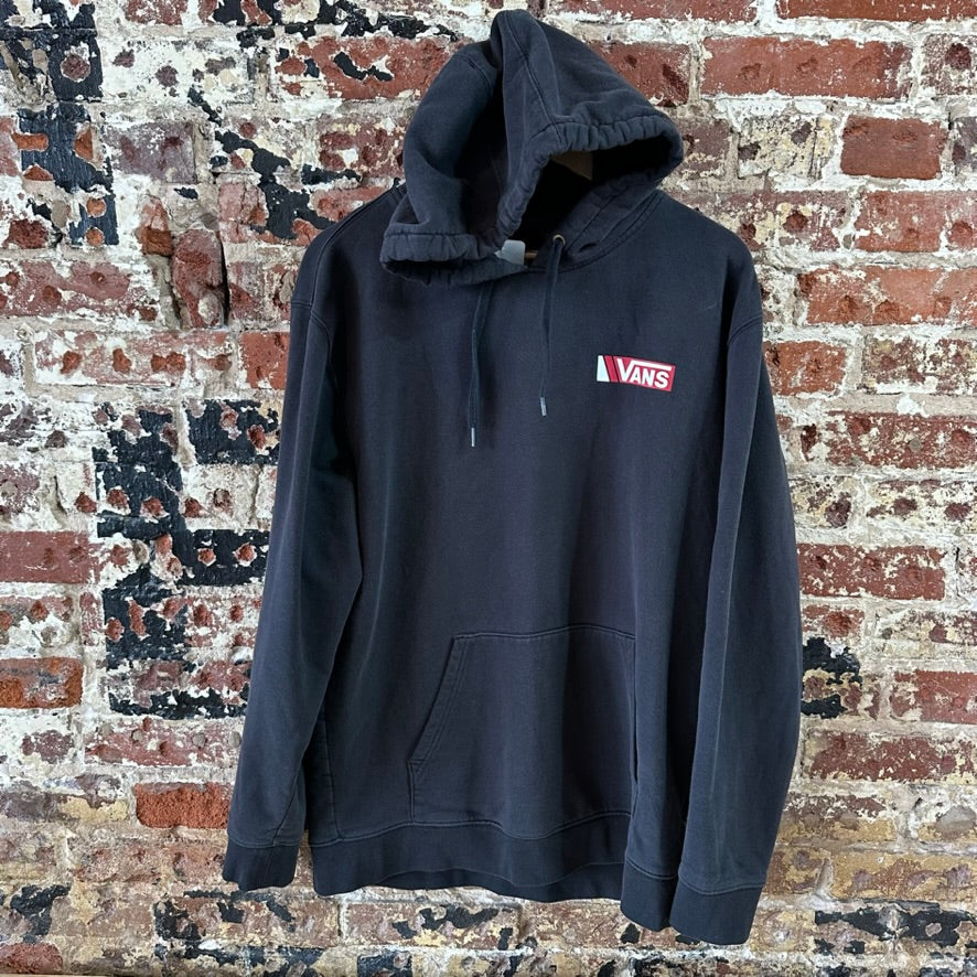 VANS off the wall Men’s Large Black Hoodie With Red Logo