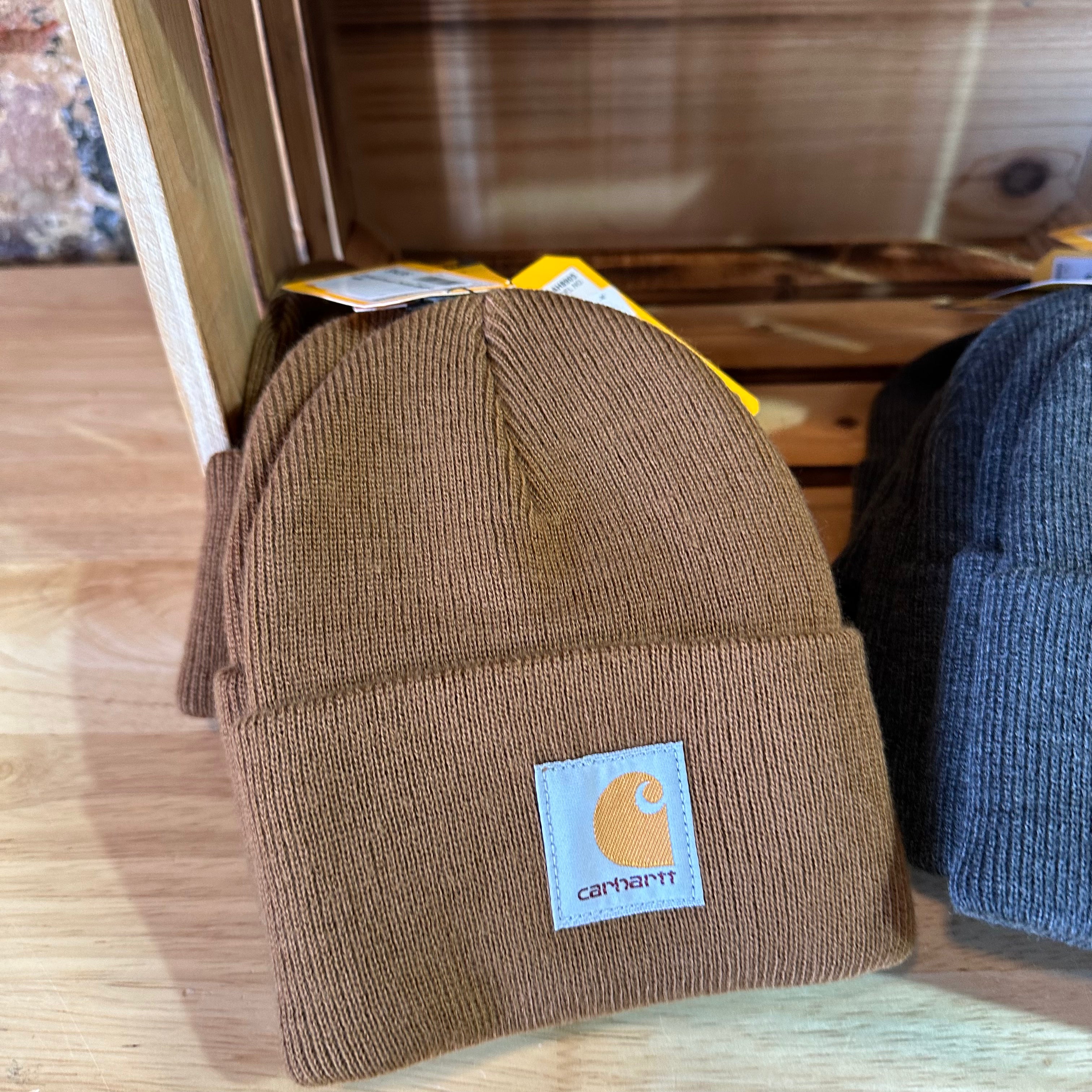 Carhartt TODDLER Beanie Hat Acrylic Winter Pull On Knit Cap Brown NWT