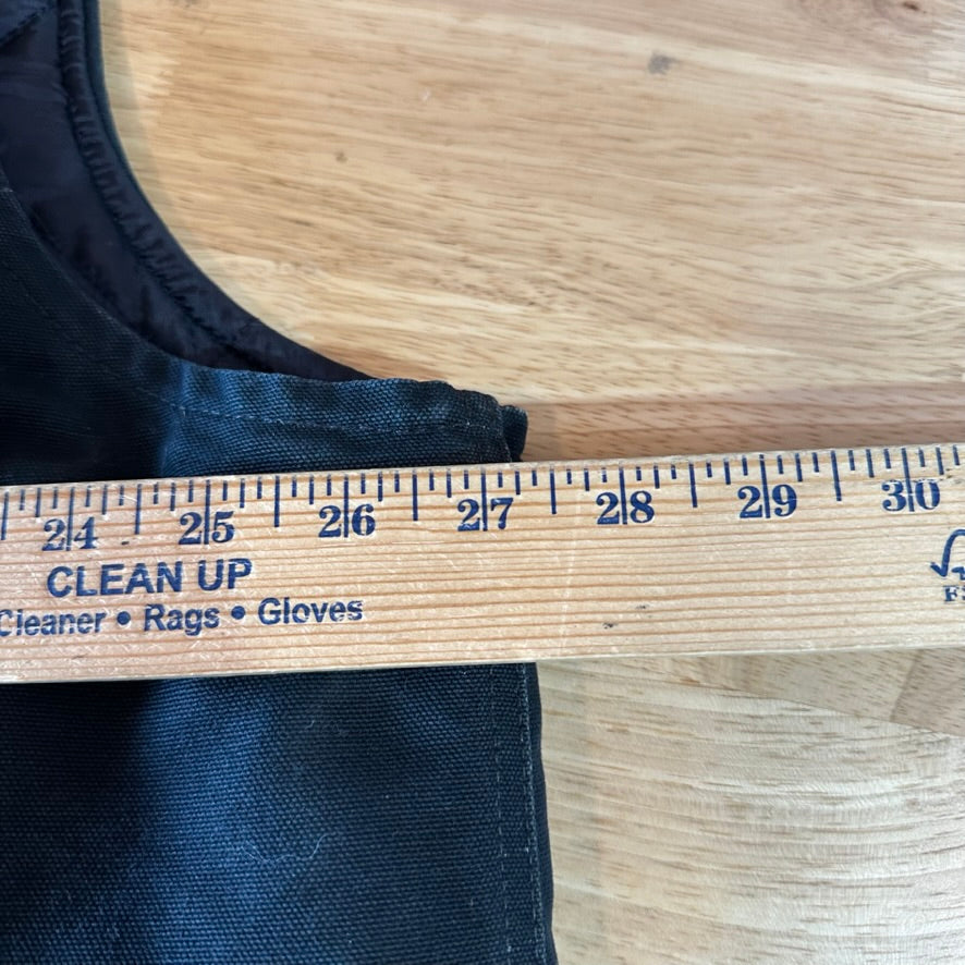 Carhartt Canvas Vest V01 BLK Men's Size 2XL Full Zip Black