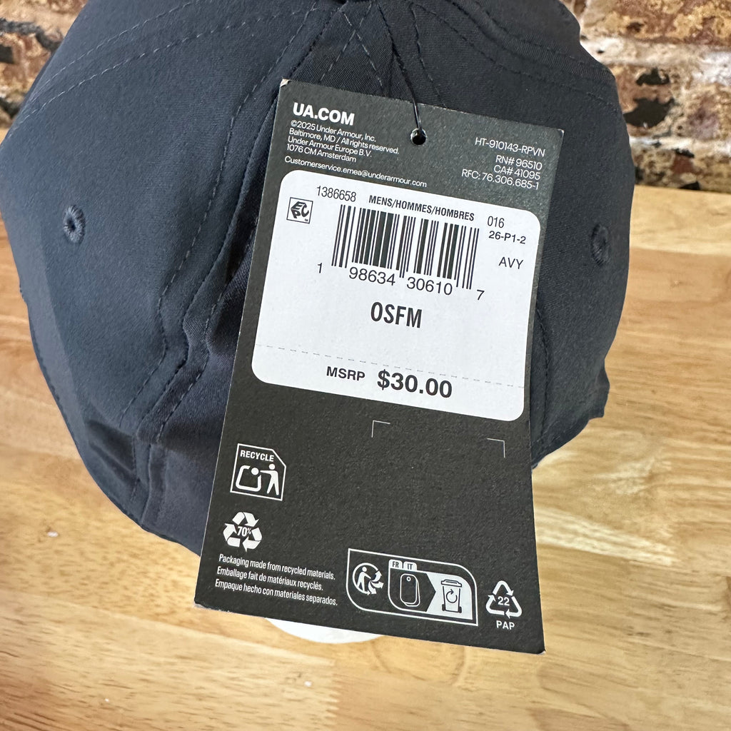 Under Armour Hat Gray Outdoor Patch Logo Snapback trucker NWT