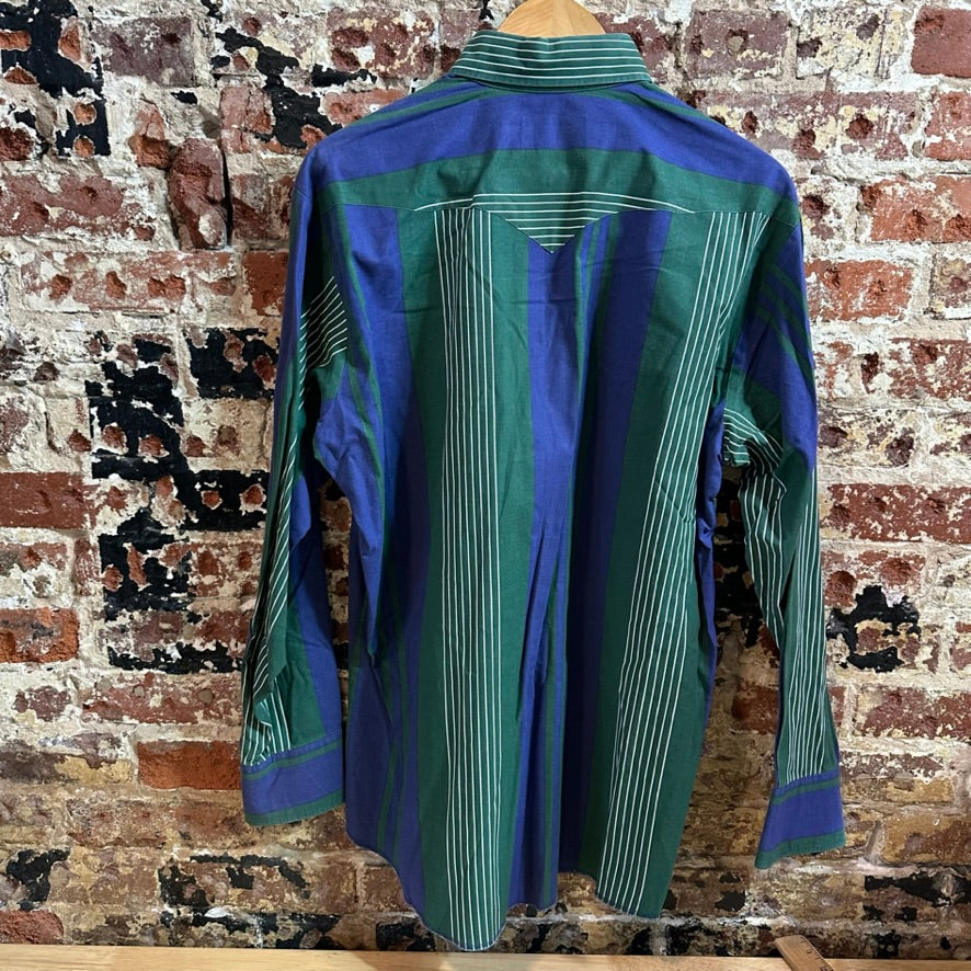VTG Panhandle Men's Large Green Western Shirt