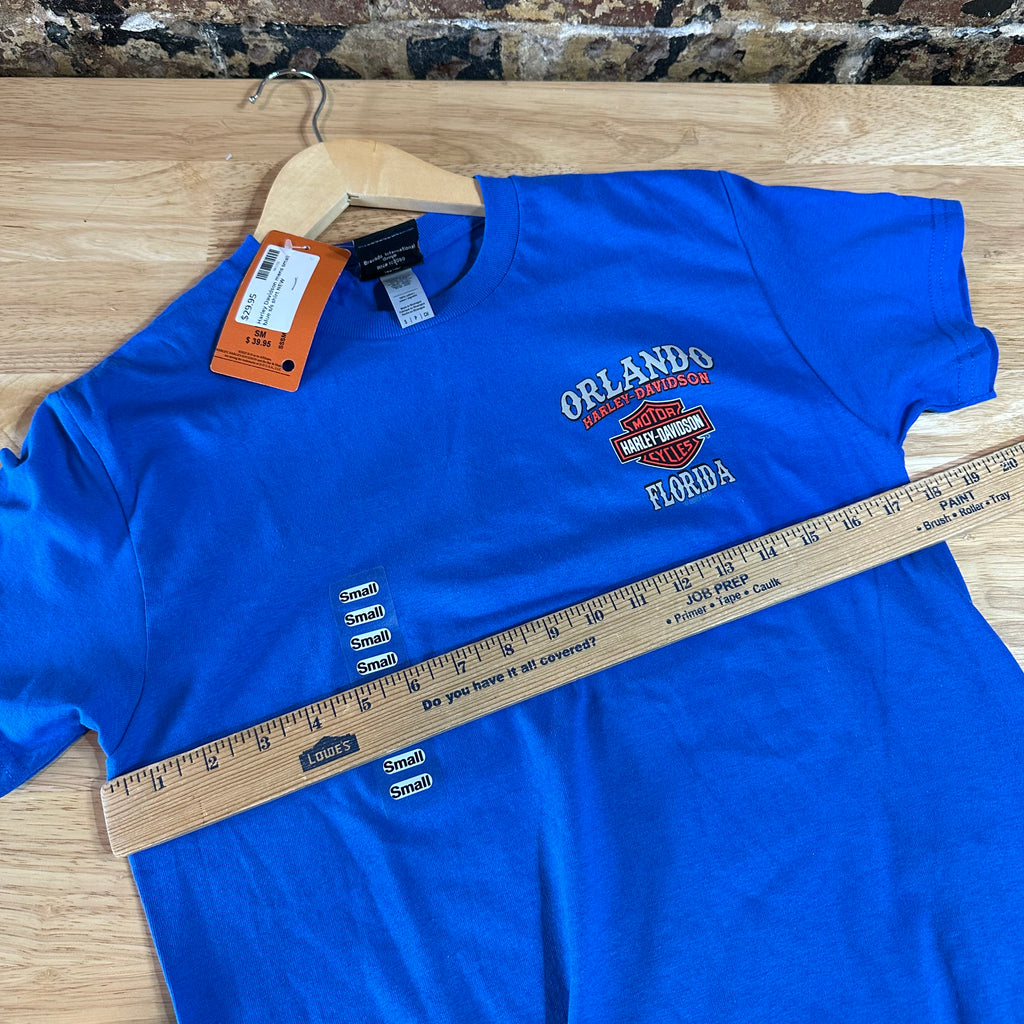Harley Davidson Men's Small Short Sleeve Blue T-Shirt NEW