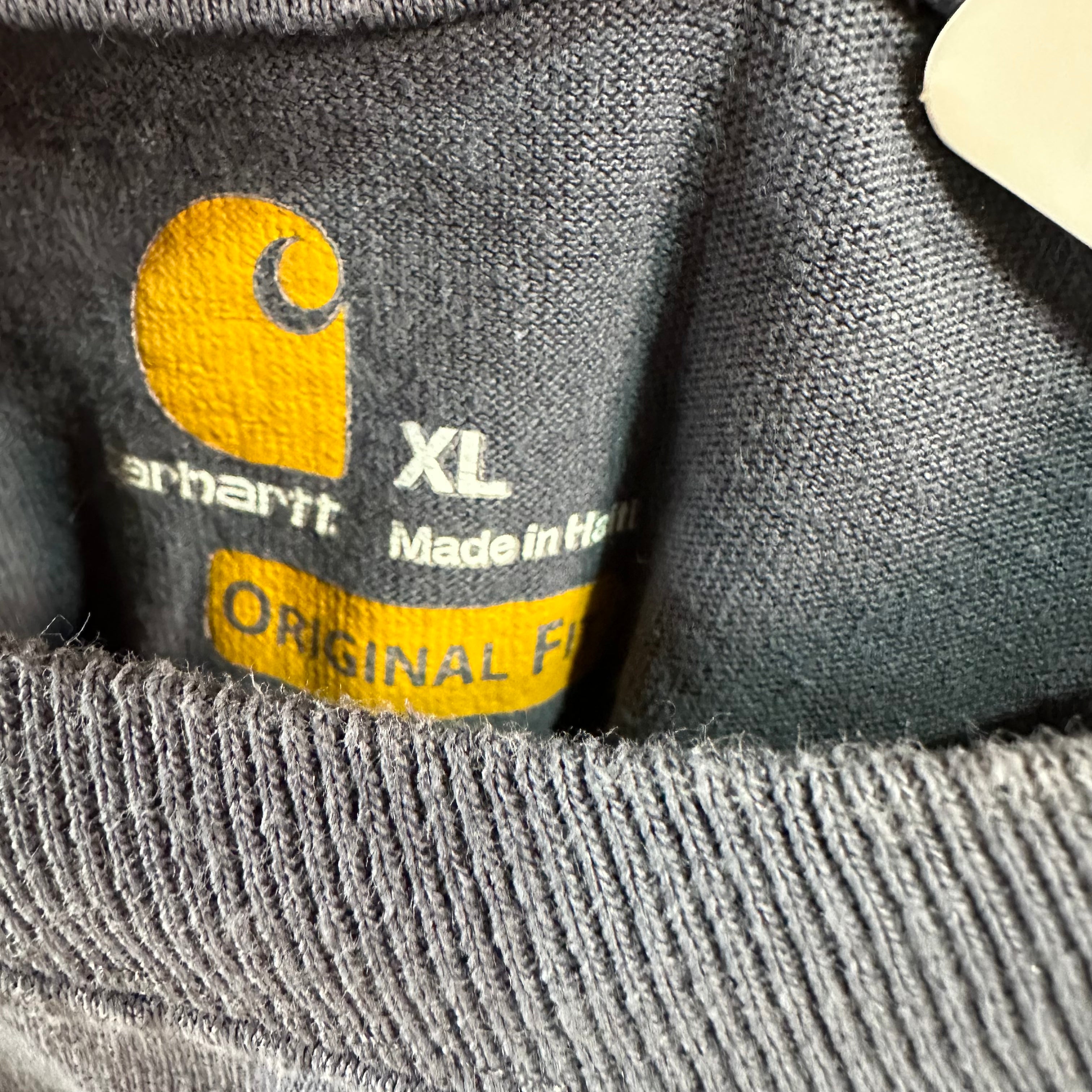 Carhartt Men's XL Original Fit Long Sleeve T Shirt Blue Pocket T