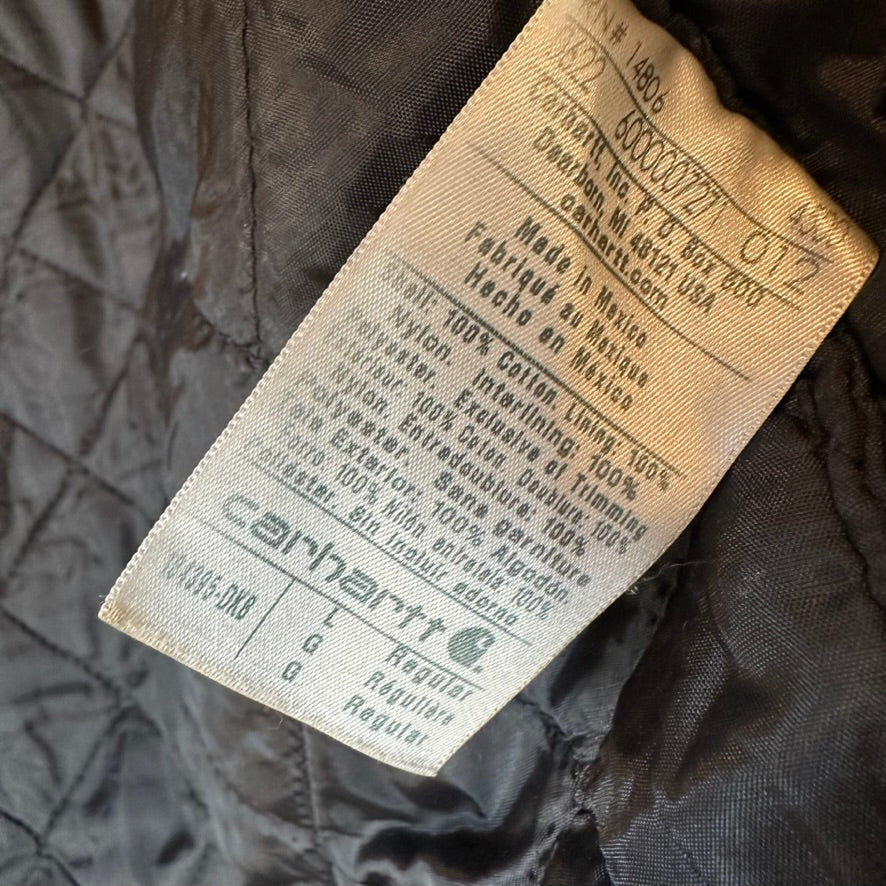 Carhartt Dark Brown Lined Men's Large Vest
