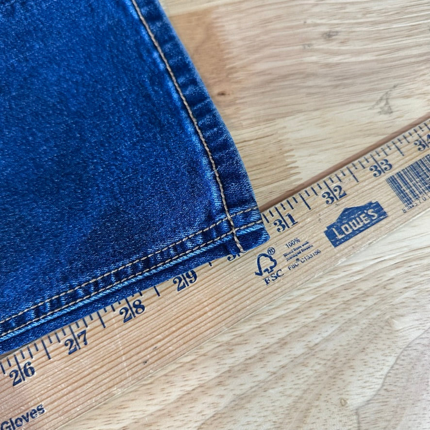 Rock & Roll Cowgirl Boyfriend Jeans Womens 27x32 Blue Denim Stretch Thick Stitch
