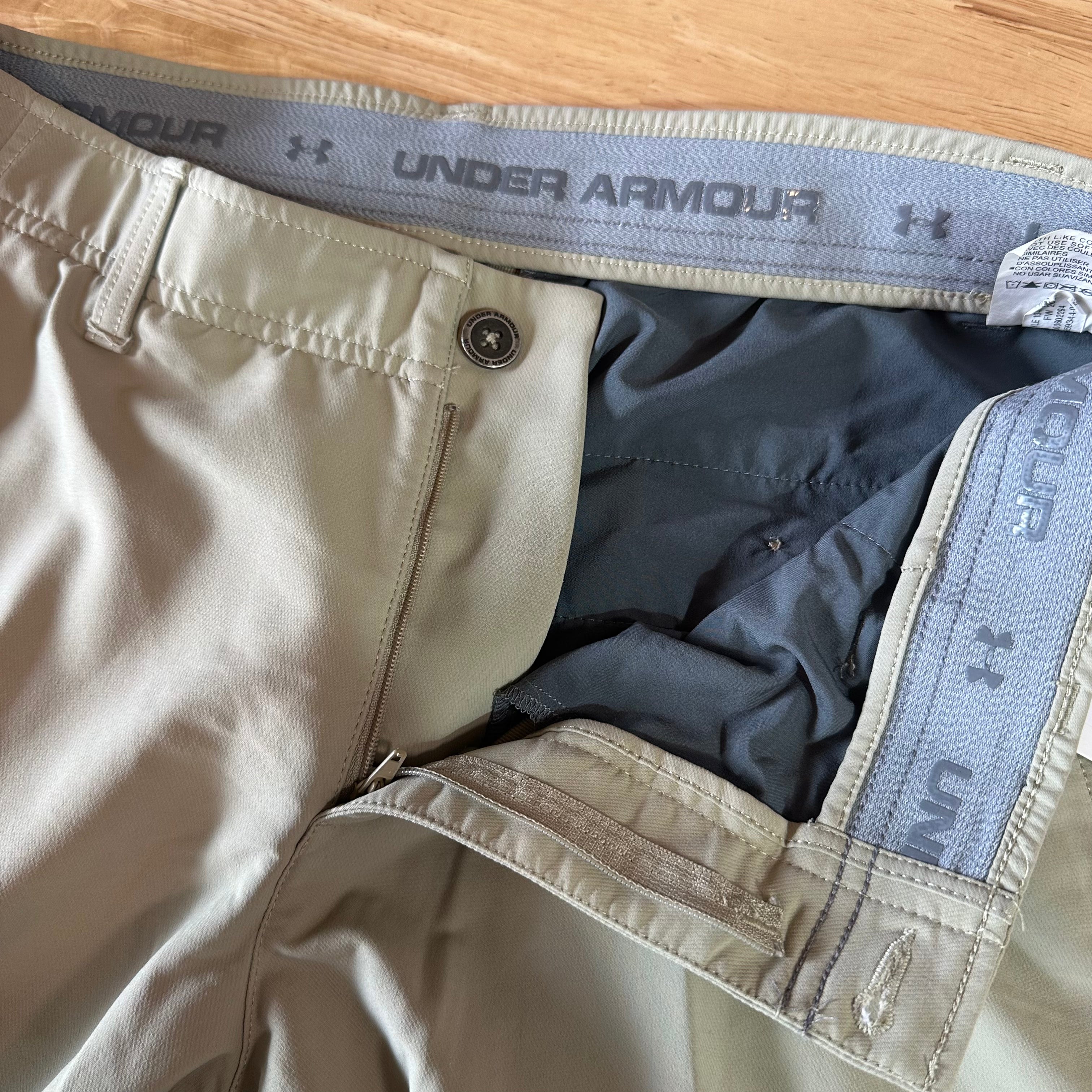 Under Armour Mens 34x30 Tan Pants