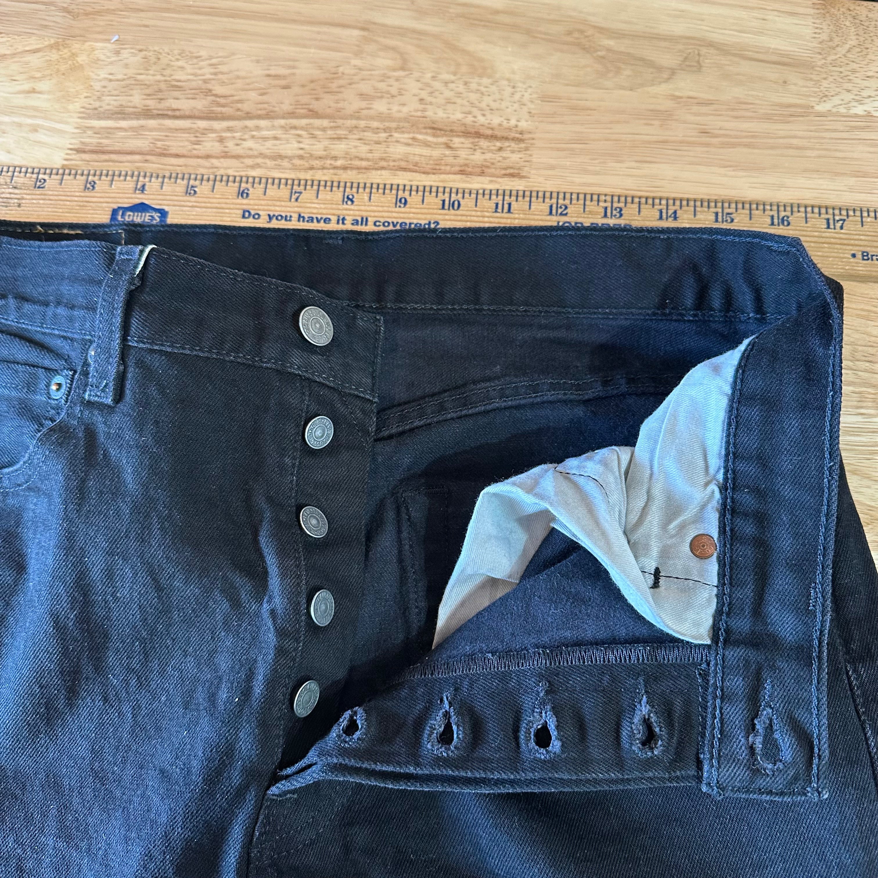 Levi's 501 Mens 32x34 Black Jeans
