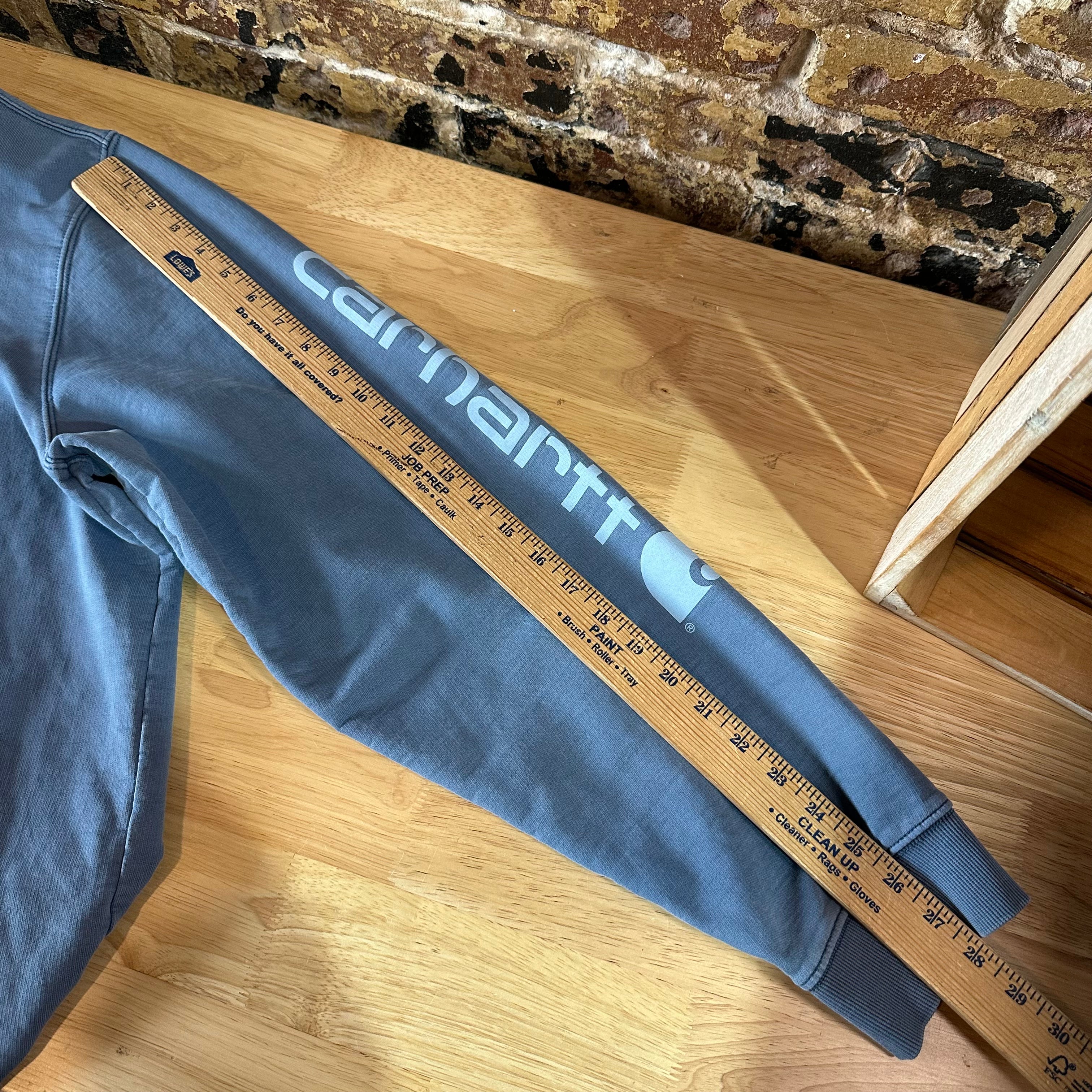 Carahrtt Blue Garment Dyed Hoodie Mens 2XL Tall