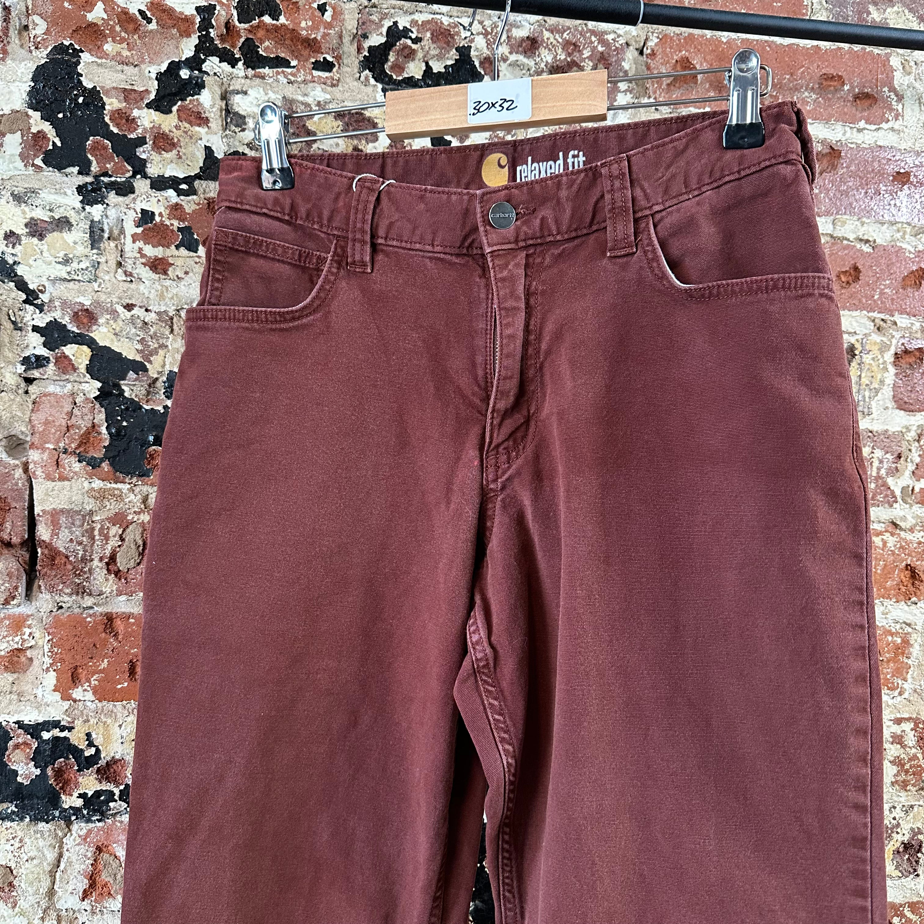 Carhartt Mens 30x32 Reddish Pants