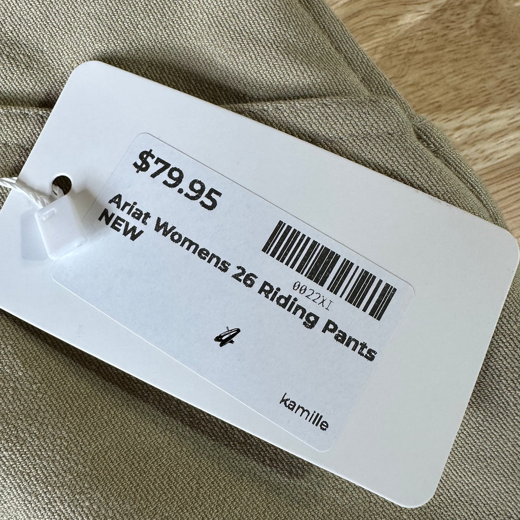 Ariat Pro Series Women Equestrian Riding Breeches Pants Size 26 NWT Monnet