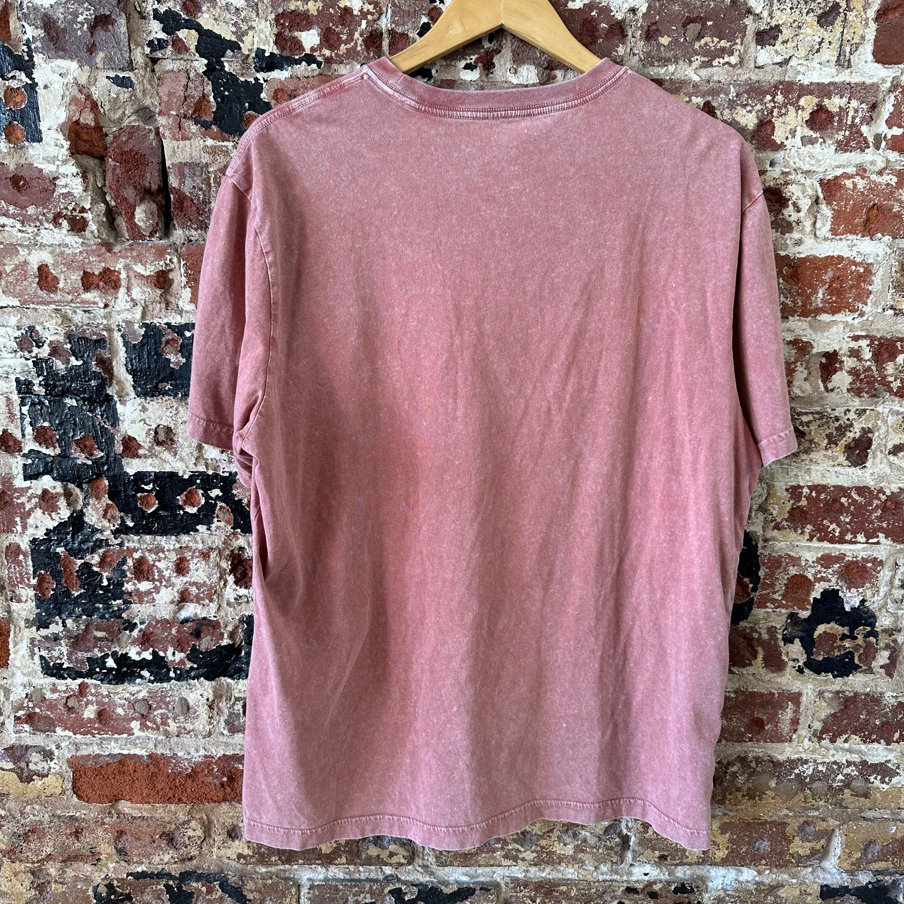American Eagle Mens Large Live in T-Shirt Pinkinsh Reddish Super Soft S/S