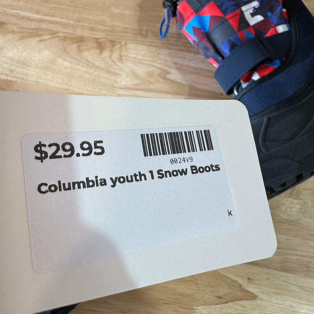 COLUMBIA Youth Kid Sz 1 POWDERBUG PLUS II Winter Snow Boots