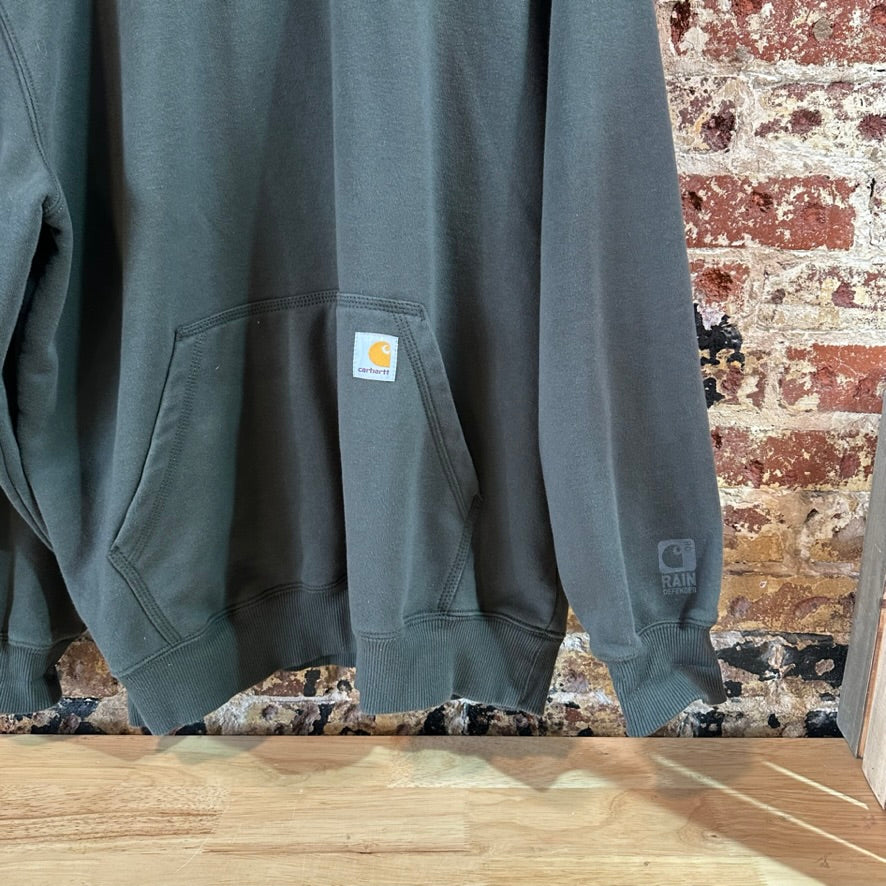 Carhartt Green Hoodie Sweatshirt Mens XL