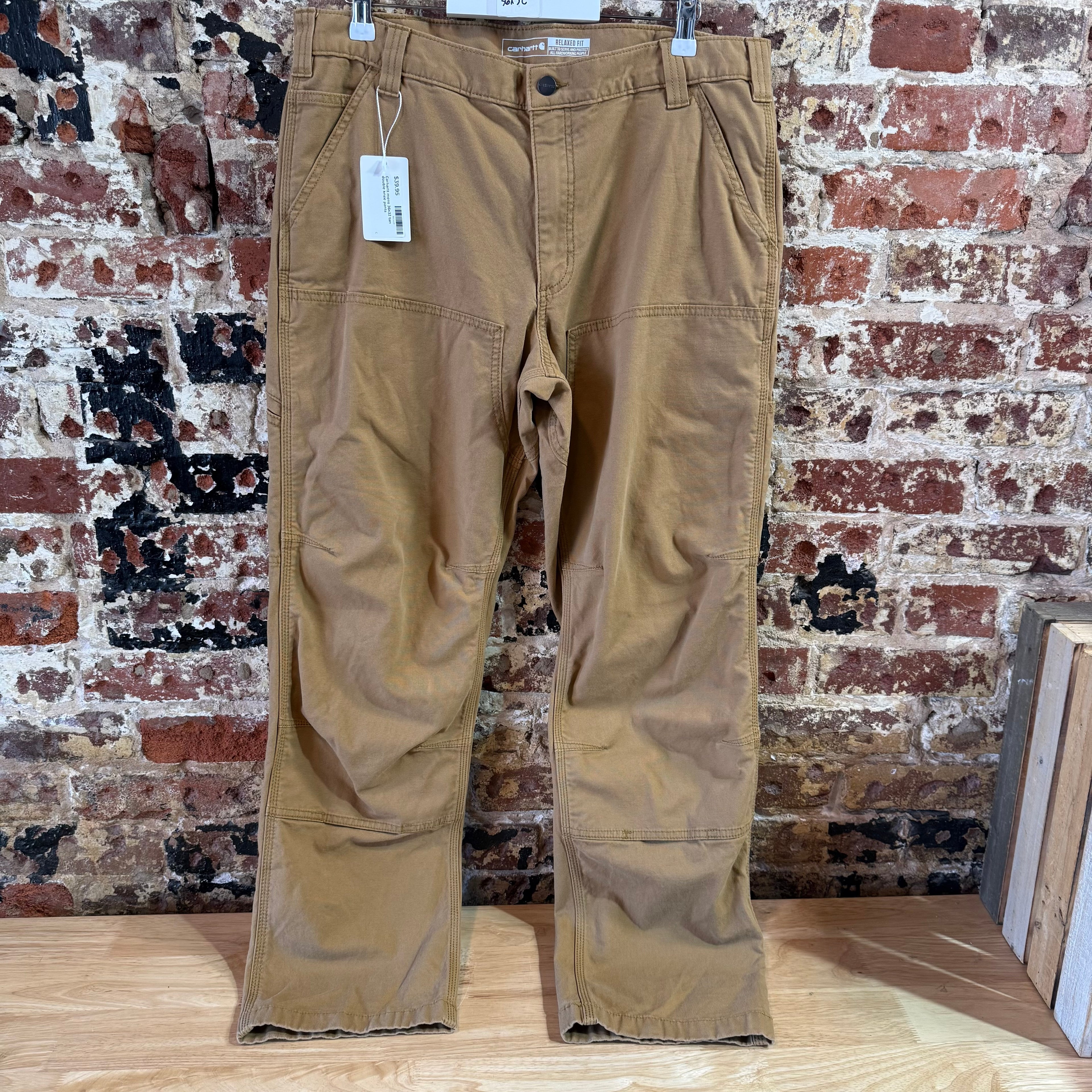 Carhartt Double Knee Brown Pants Mens 36x32