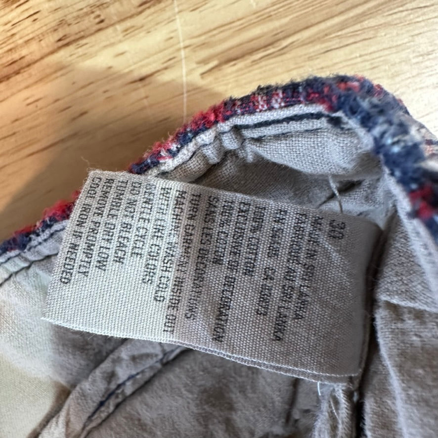 Abercrombie Plaid Cargo Shorts Mens 30