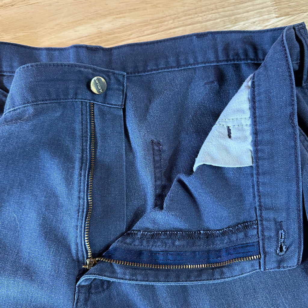 Carhartt Mens 36x30 Blue Pants