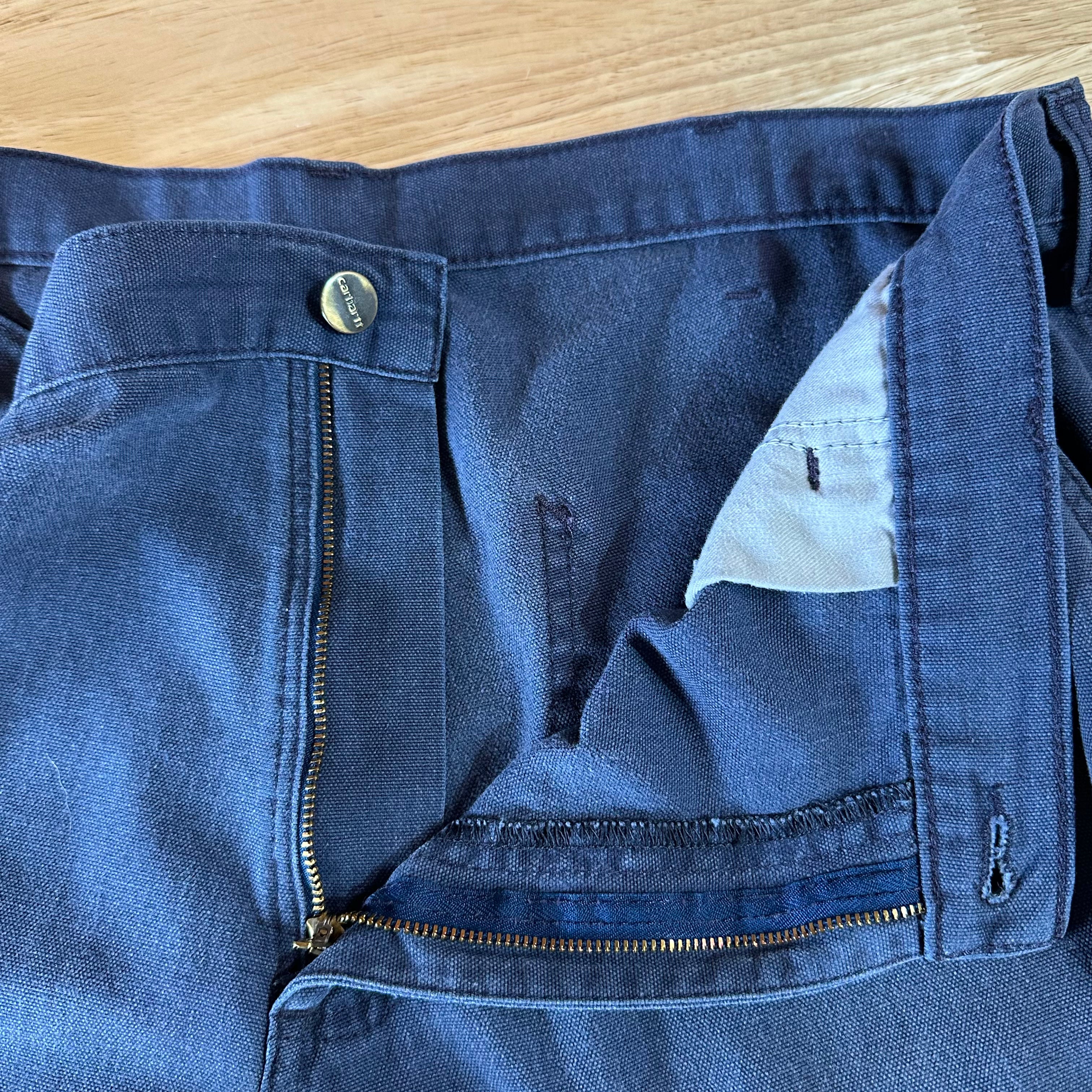 Carhartt Mens 36x30 Blue Pants