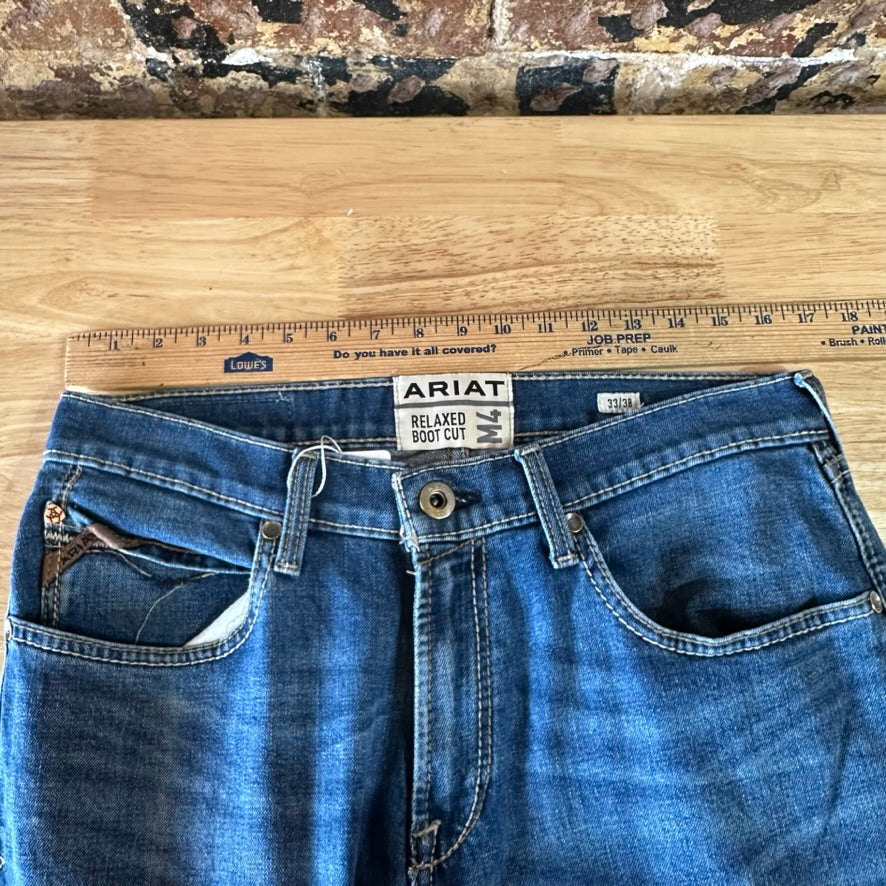 Ariat M4 Mens 33x38 Blue Jeans