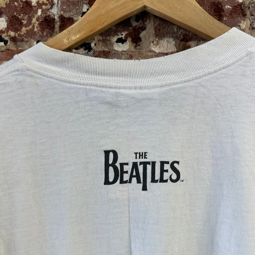 VTG Beatles Men's XL S/S White T-Shirt