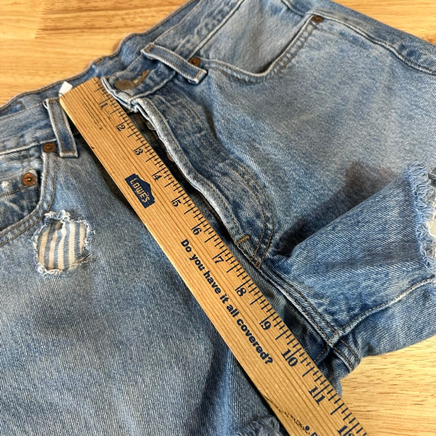 Levi's Cut Off Denim Jean Shorts Womens 28 Distressed