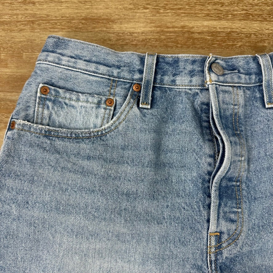 Levi's Cut Off Denim Blue Jean Shorts Womens 32 Distressed - 32x2"