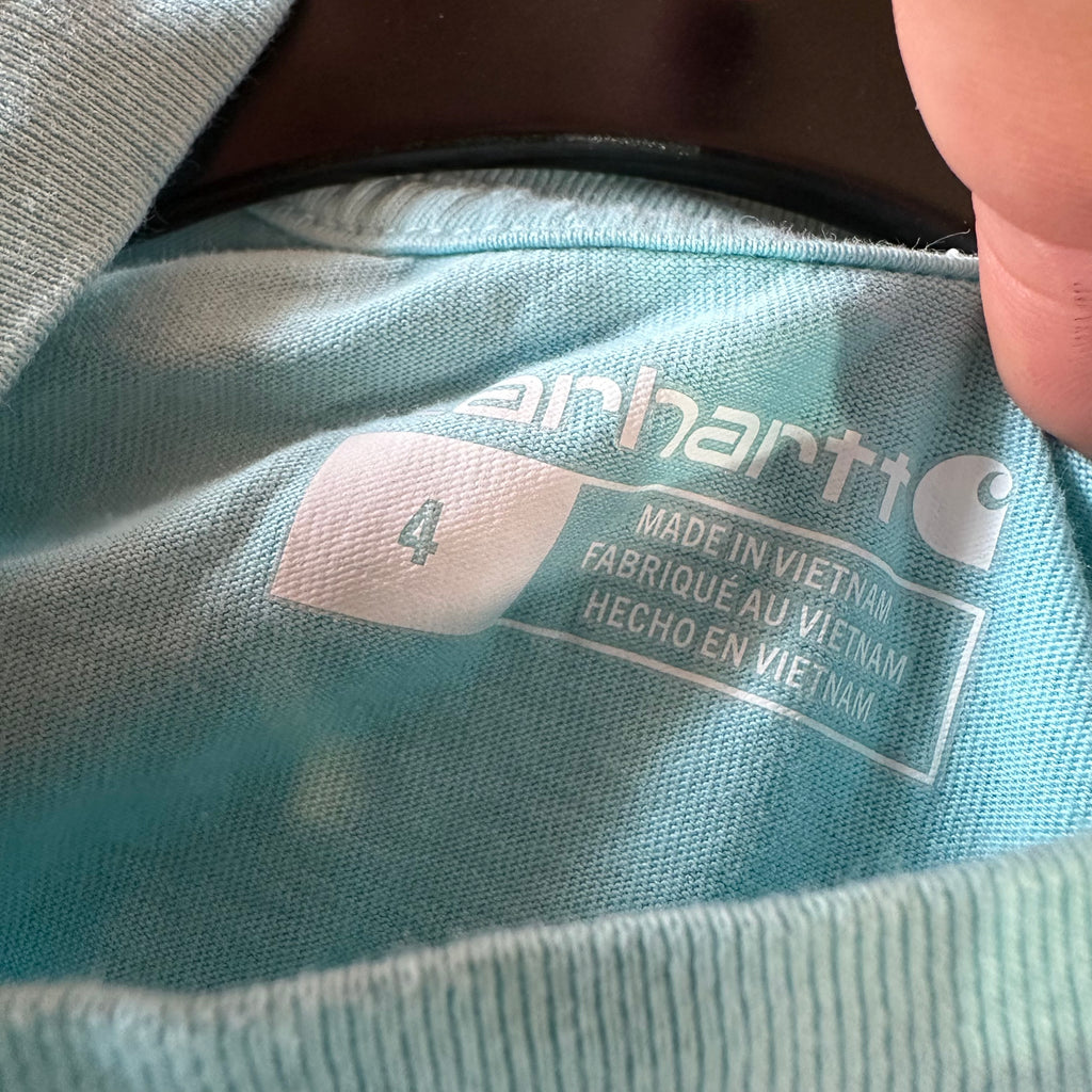 Wrangler Girls Shirt Size Large Western Pearl Snap Long Sleeve Teal