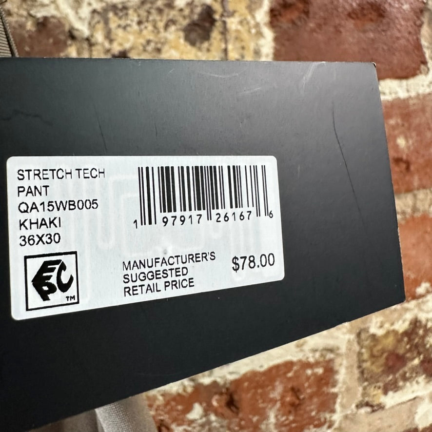 Quicksilver Mens 36x30 Tech Pants NEW