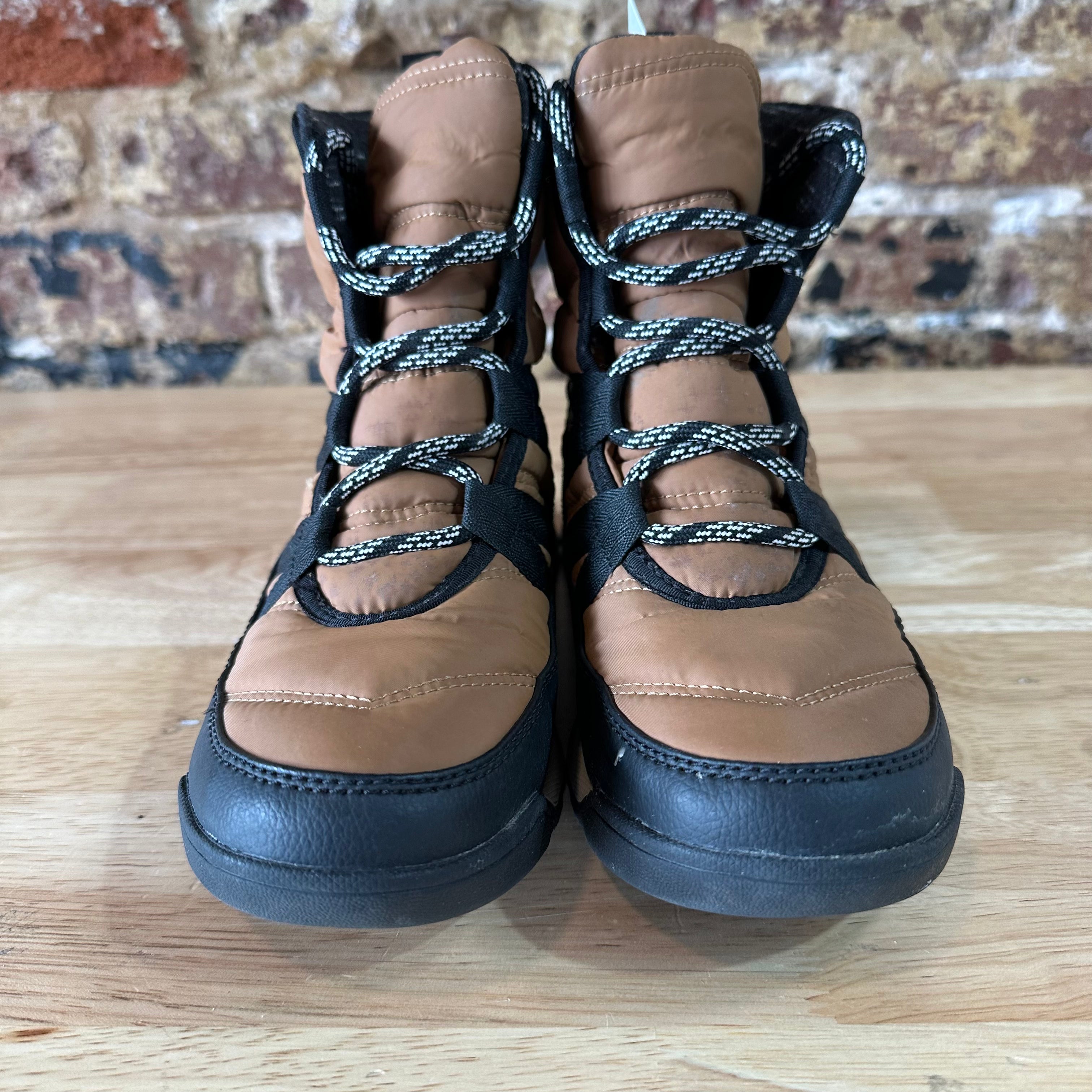 Sorel Whitney II Short Elastic Lace Winter Boots Waterproof Elk Womens 6 Brown