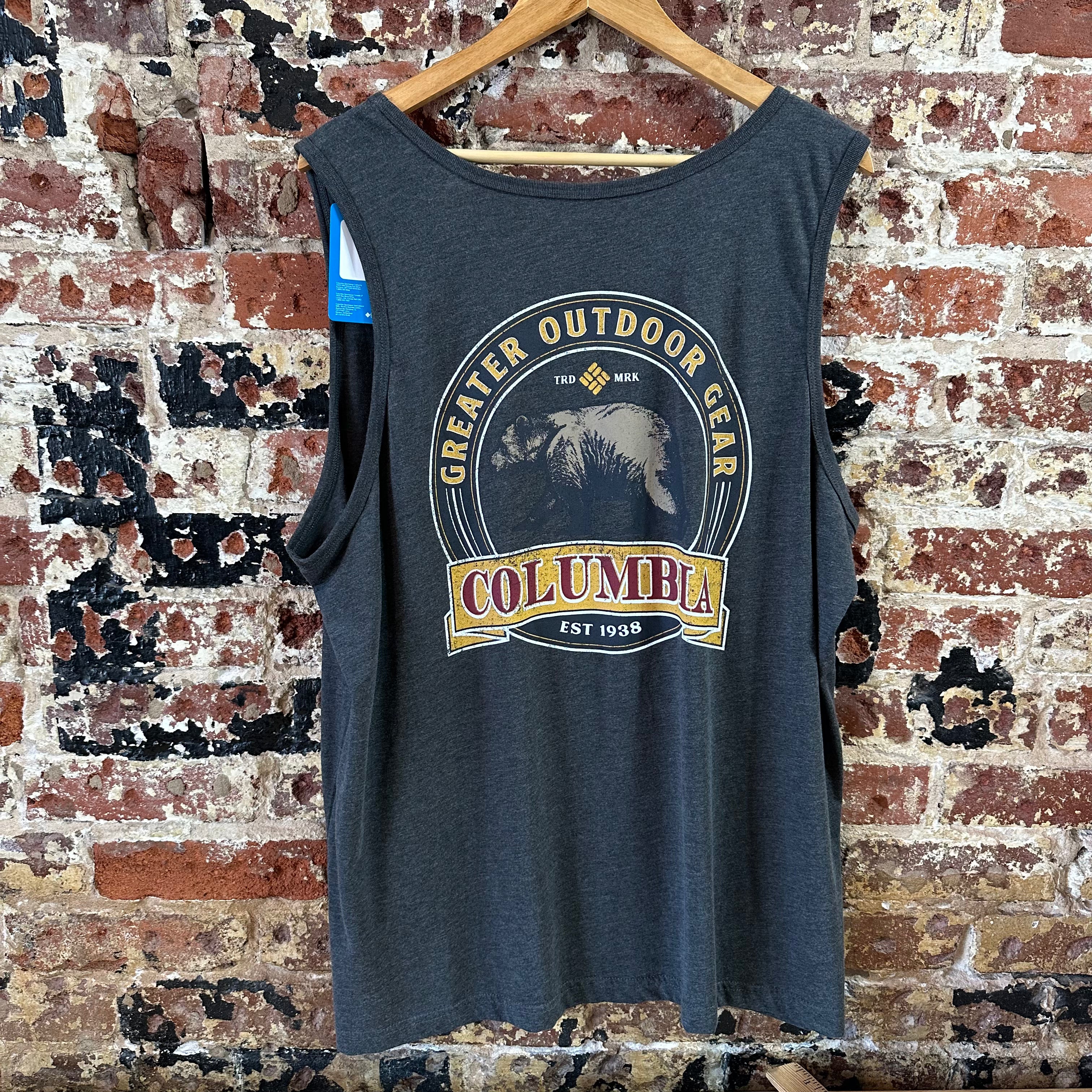 Columbia Men's 2XL Tank Top Gray NEW