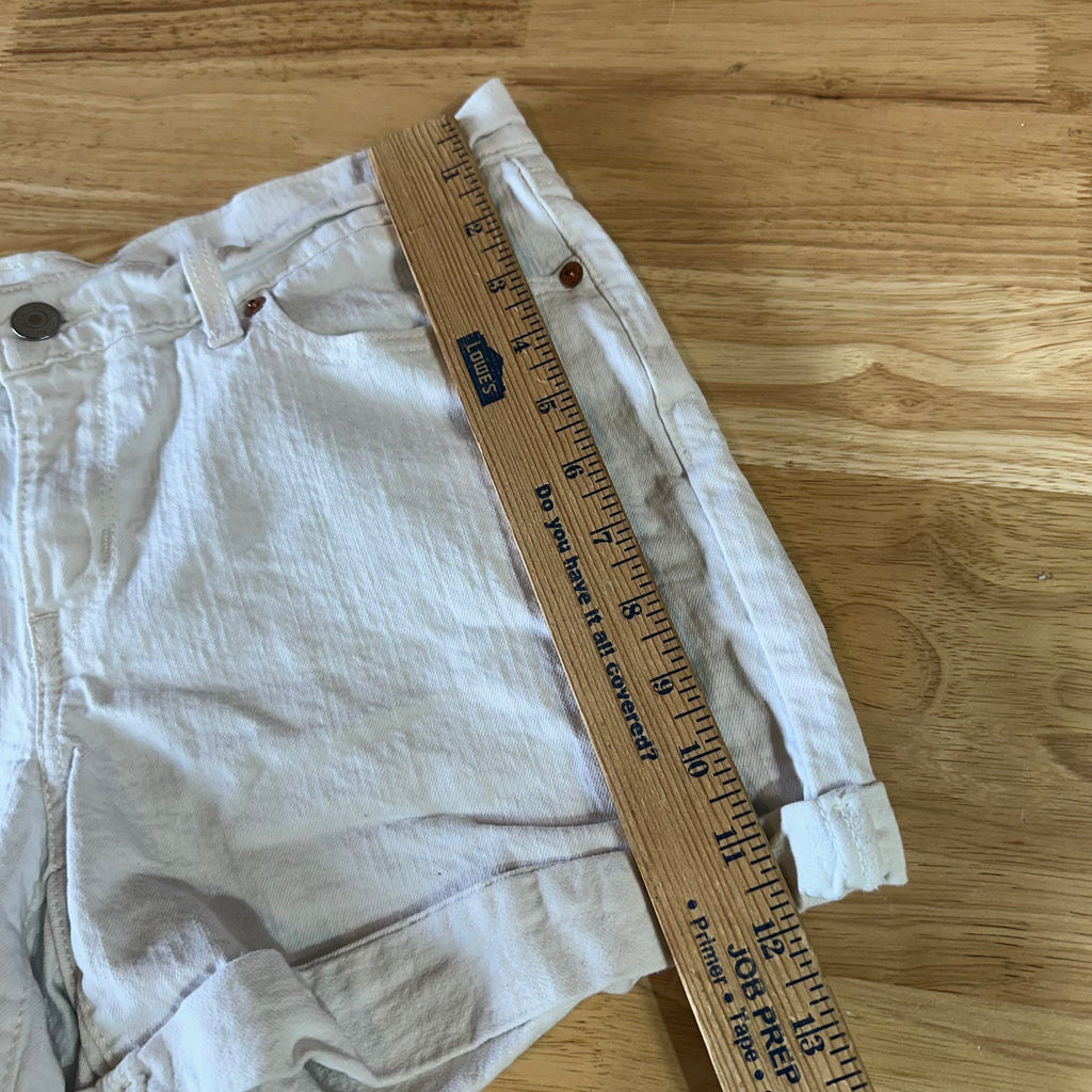 Levi's White Jean Shorts Womens 29