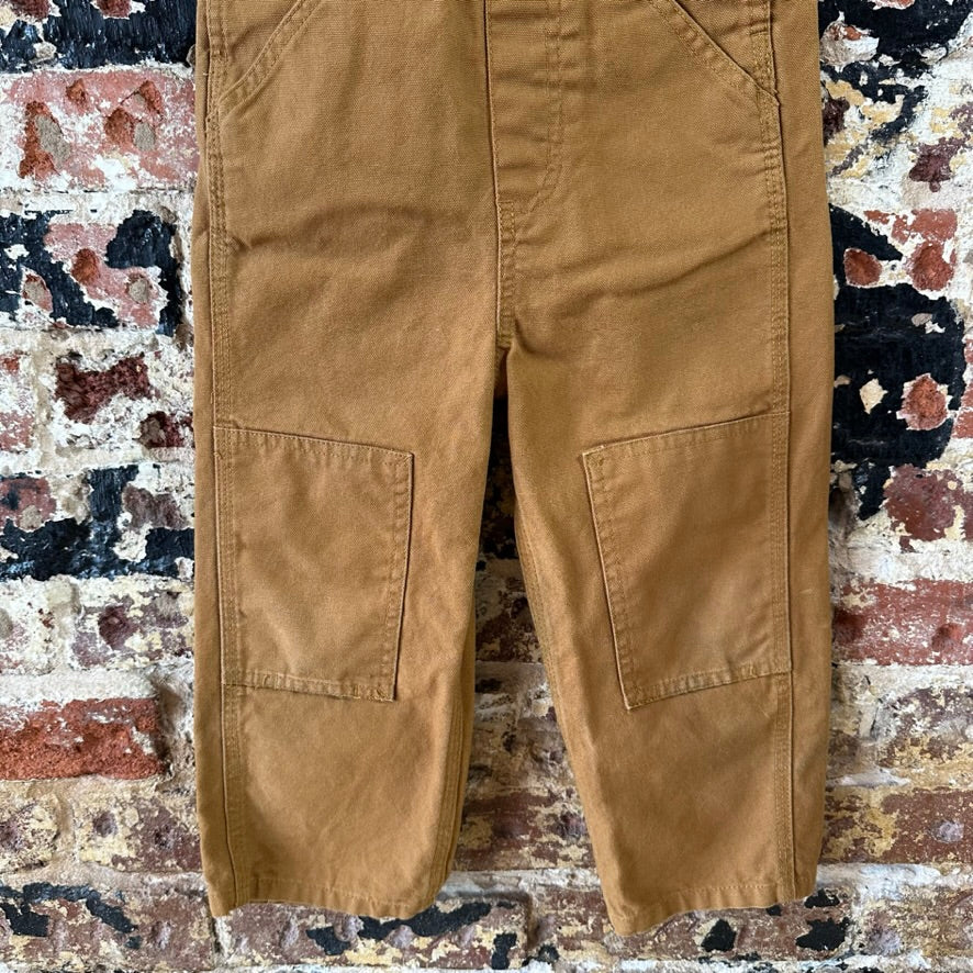 Carhartt Overalls Canvas Brown toddler boys Size 3T Bibs