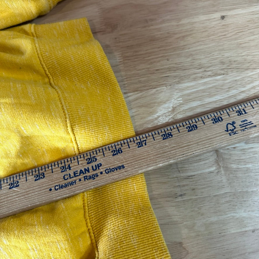 Carhartt Men's Small Sleeve Logo Hoodie Loose Fit Workwear Yellow K288