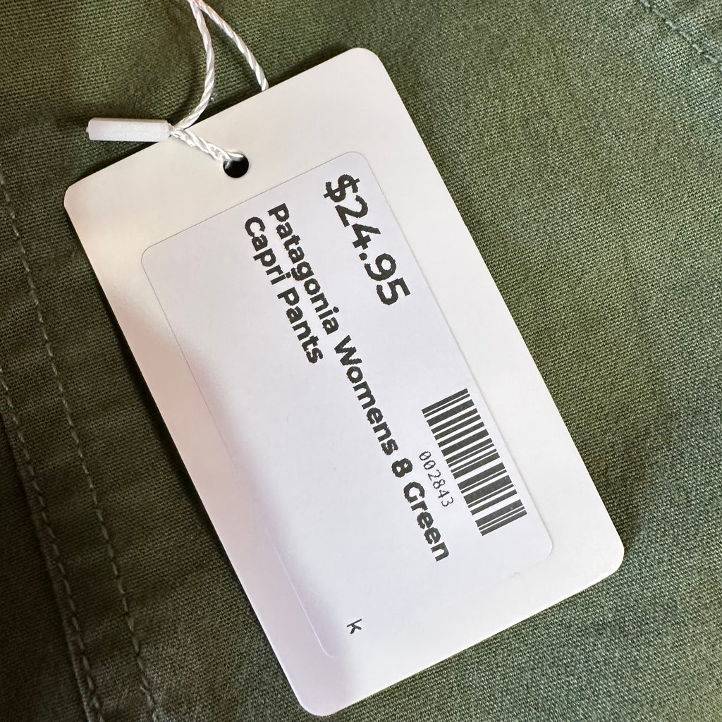 Patagonia Womens 8 Green Capris