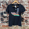 Harley Davidson Women's Small Short Sleeve Black T-Shirt V-Neck NEW