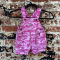 Carhartt Girls 18M Pink Camo Bibs