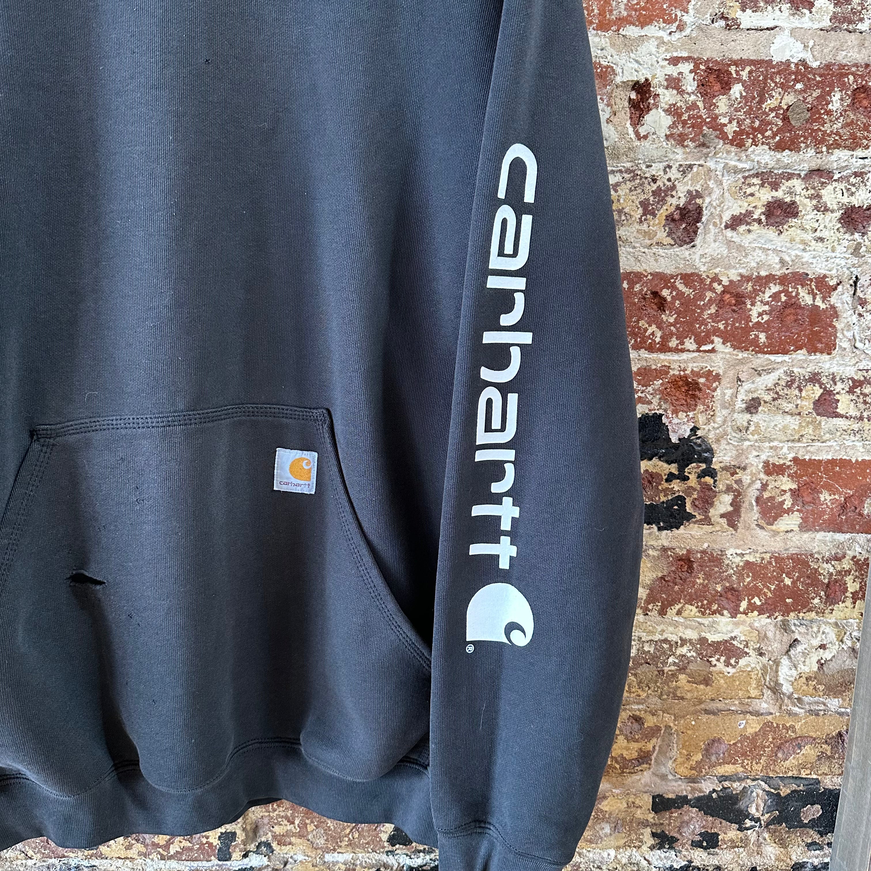 Carhartt Men's Large Tall Black Hoodie
