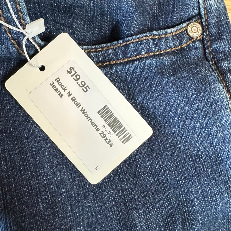 Rock & Roll Womens 29x34 Jeans