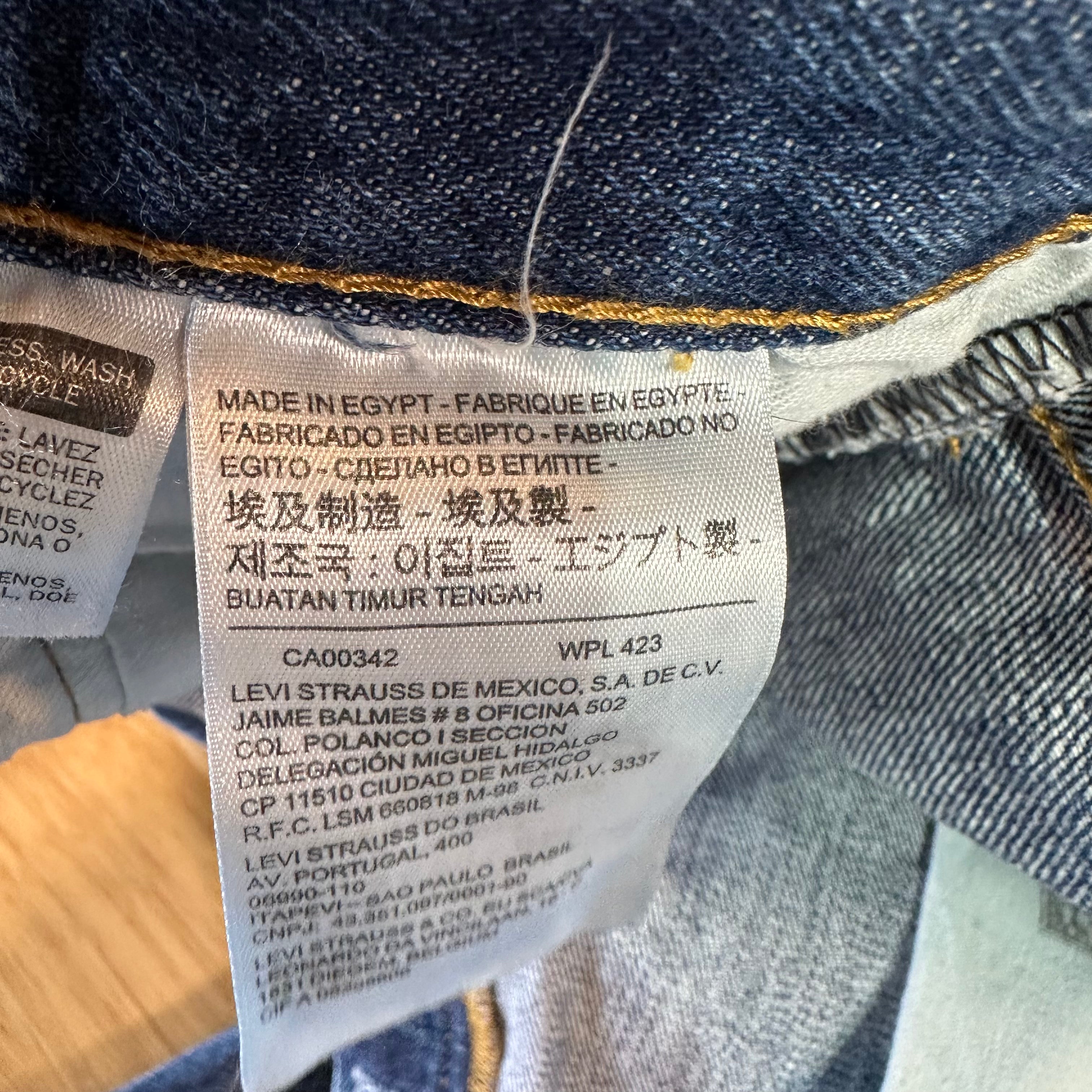 Levis 501 Mens 36x29 Blue Jeans